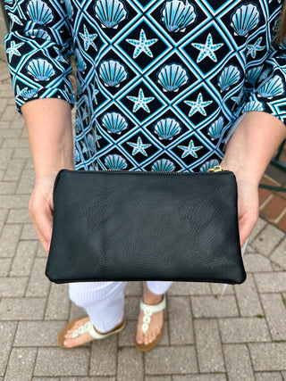 Riley Vegan Crossbody - Black