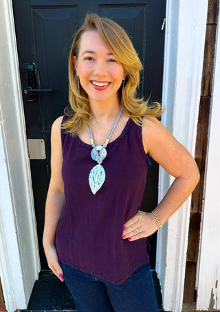 Oh My Gauze Amethyst Tank