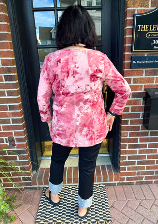 Lulu B Black Denim Cuff Pearl Pant