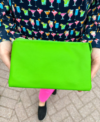 Simple Green Clutch Bag