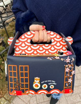 Vendula London Vendula Sushi- Blue Edition Takeaway Box Bag