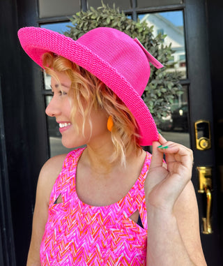Lulu B Hot Pink Sun Hat