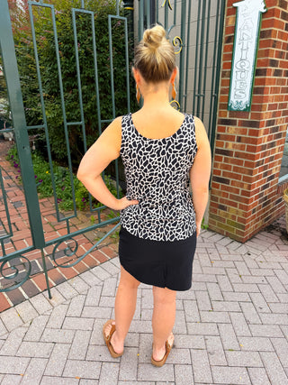 Lulu B Giraffe UPF 50+ Scoop Neck Tank