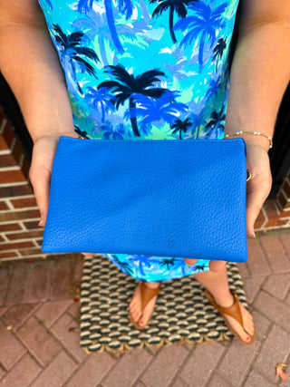 Riley Vegan Crossbody - Cornflower Blue