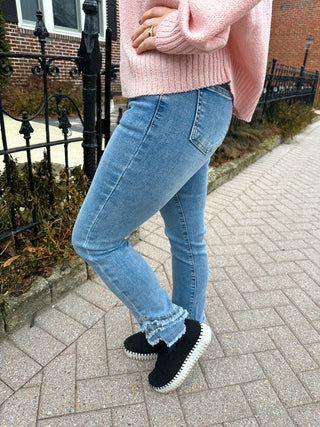EverStretch Skinny Ankle Light Denim