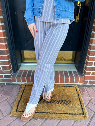 Escape by Habitat Fog Striped Cotton Cabana Pant