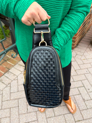 Waverly Woven Sling Bag