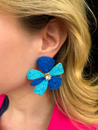 Turquoise Flower Earrings