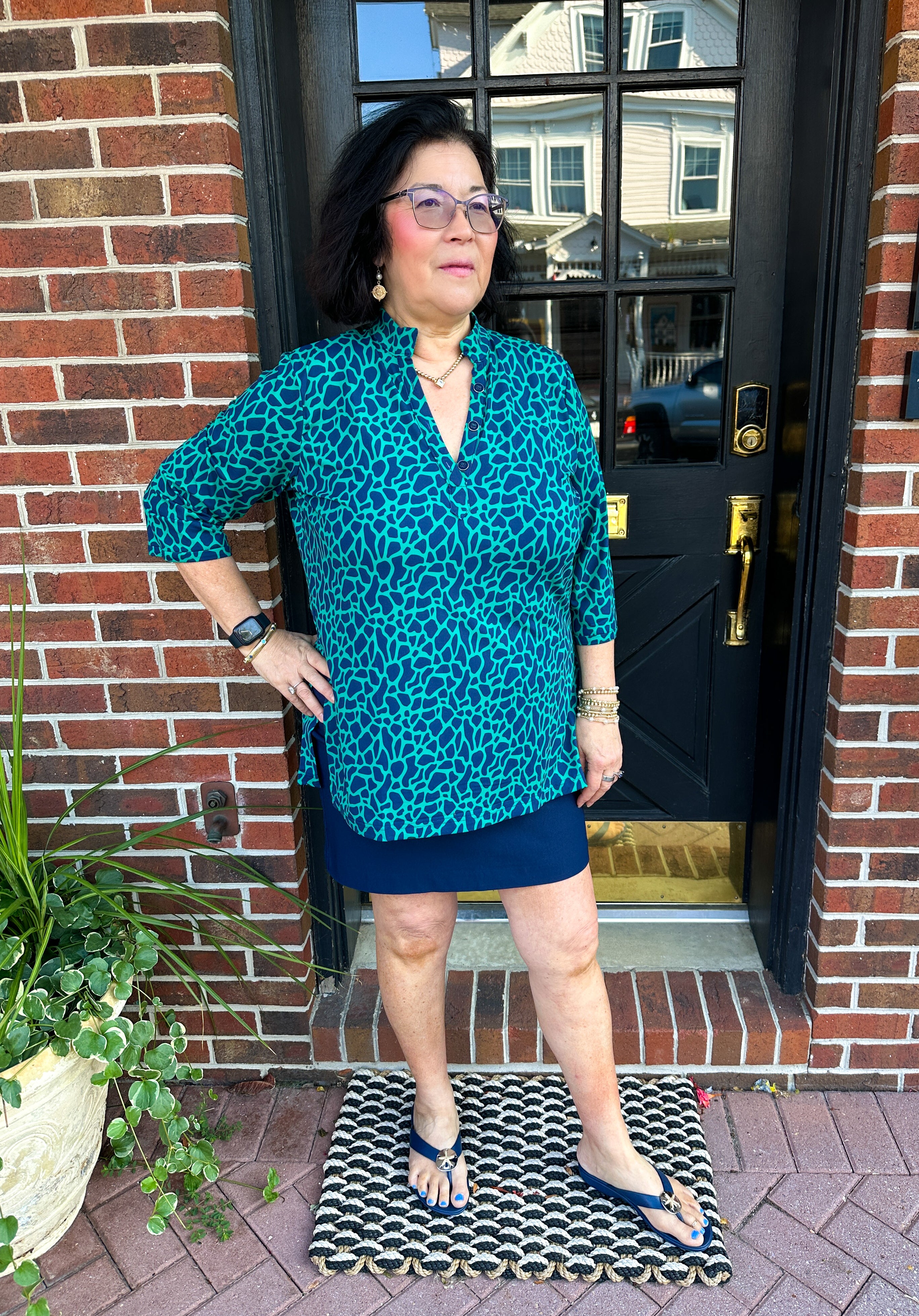 OkaB Navy Sand Dollar Sandals – Blooming Boutique