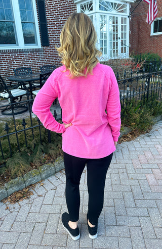 Lulu B Beach Time Turtle Sweater Pink