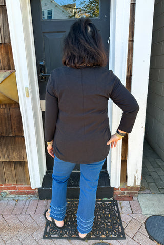 Lulu B Denim Fringe Pant Dark Wash