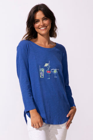 Escape by Habitat Resort Cocktails High Low Cotton Tee