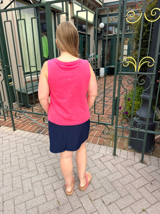 Lulu B Navy Pull on Skort