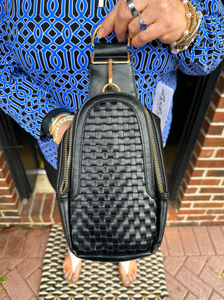 Waverly Woven Sling Bag