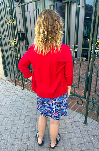 Lulu B Americana Zip Skort