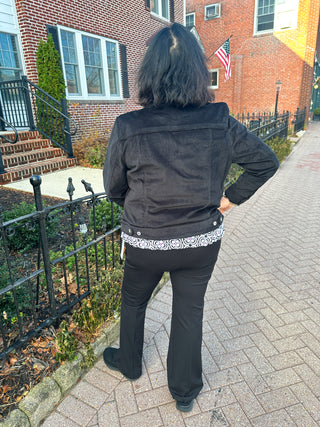 Lulu B Black Velvet Jacket