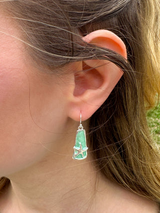 Seafoam Starfish Earrings