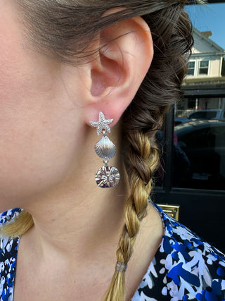 Shell Trio Earrings