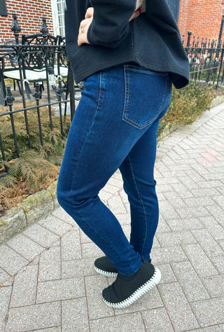 Coco + Carmen EverStretch Skinny Ankle - Indigo Dark Denim