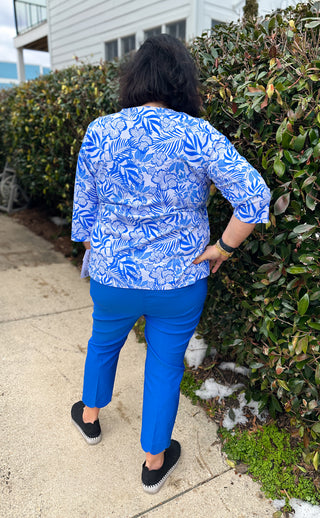 Lulu B Bangladine Blue Scallop Capri