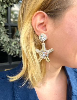 Neutral Starfish Earrings