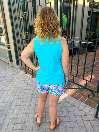 Lulu B Tropical Dragonfly Pocket Shorts