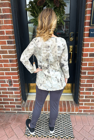 Escape by Habitat Khaki Mineral Wash V-neck Tee