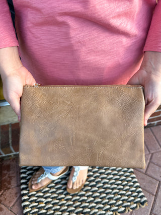 Izzy Vegan Crossbody - Taupe