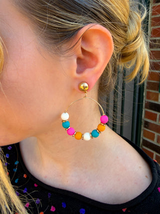 Neon Hoop Earrings
