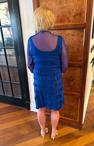 Tango Mango Royal Blue Sparkle Cha Cha Dress