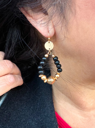 Chunky Black Earrings