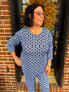 Periwinkle and Navy Geometric Link