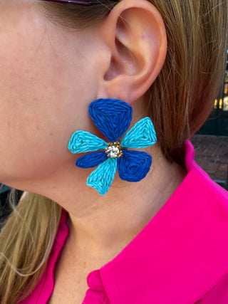 Turquoise Flower Earrings