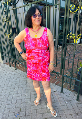 Tango Mango Electric Pink Cha Cha Dress