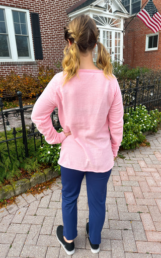 Lulu B Navy Secret Pocket Capri Leggings