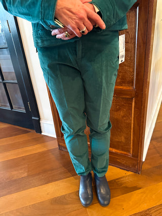 Lulu B Jade Velvet Slim Pants