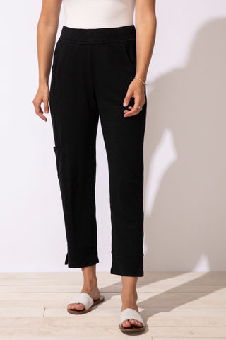 Escape by Habitat Black Edgewater Cotton Flood Pant