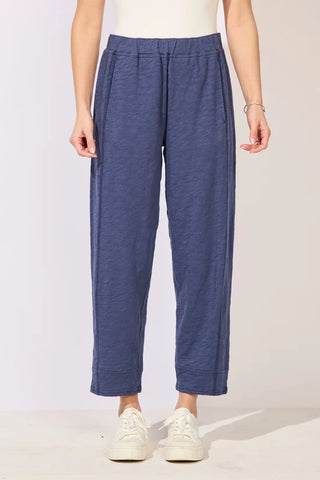 Escape by Habitat Navy Cotton Seamed 27" Inseam Pant