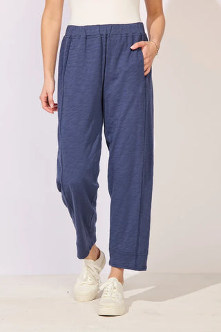 Escape by Habitat Navy Cotton Seamed 27" Inseam Pant