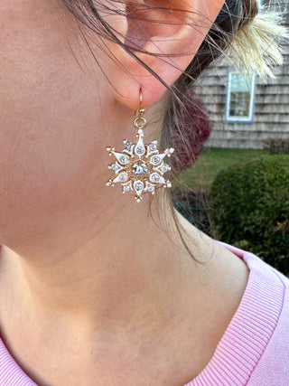 Bling Snowflake Earrings