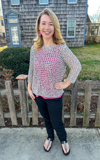 Escape by Habitat Gray Easy Knit Pullover