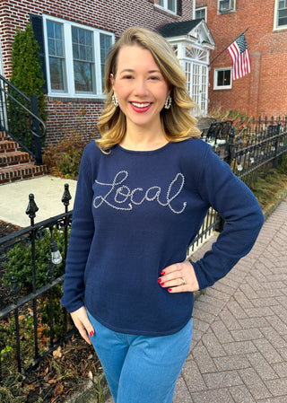 Lulu B Local Rope Knitted Scoop Neck Sweater