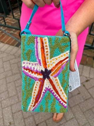 Pink Starfish Club Bag