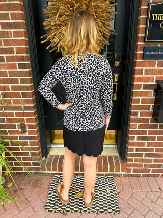 Bangladine by Lulu B Black Scallop Skort