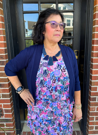 Lulu B Navy Cardigan Sweater