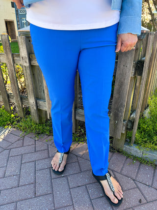 Bangladine by Lulu B Blue Pull-On Ankle Pant