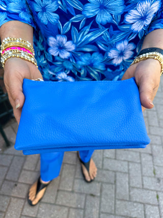 Riley Vegan Crossbody - Cornflower Blue
