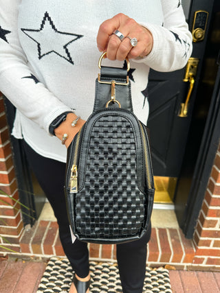 Waverly Woven Sling Bag