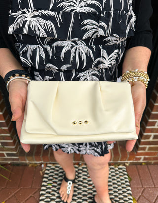 Aurora Cream Clutch