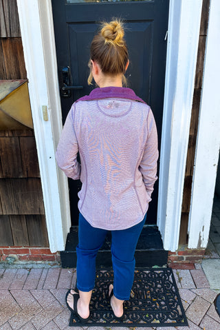 Lulu B Plum Short Reversible Jacket